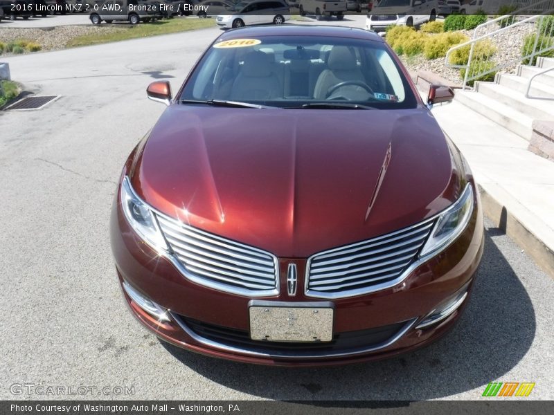 Bronze Fire / Ebony 2016 Lincoln MKZ 2.0 AWD