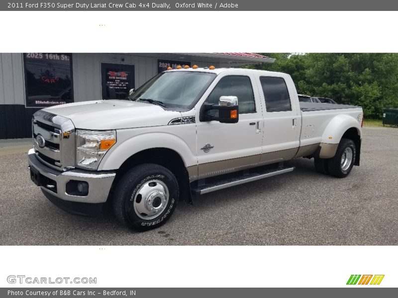Oxford White / Adobe 2011 Ford F350 Super Duty Lariat Crew Cab 4x4 Dually