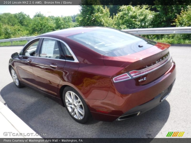 Bronze Fire / Ebony 2016 Lincoln MKZ 2.0 AWD