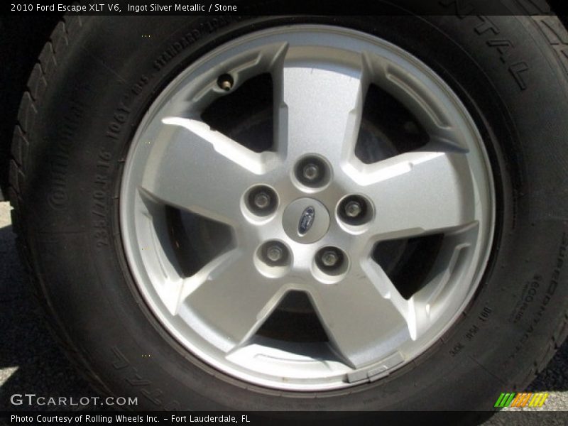 Ingot Silver Metallic / Stone 2010 Ford Escape XLT V6