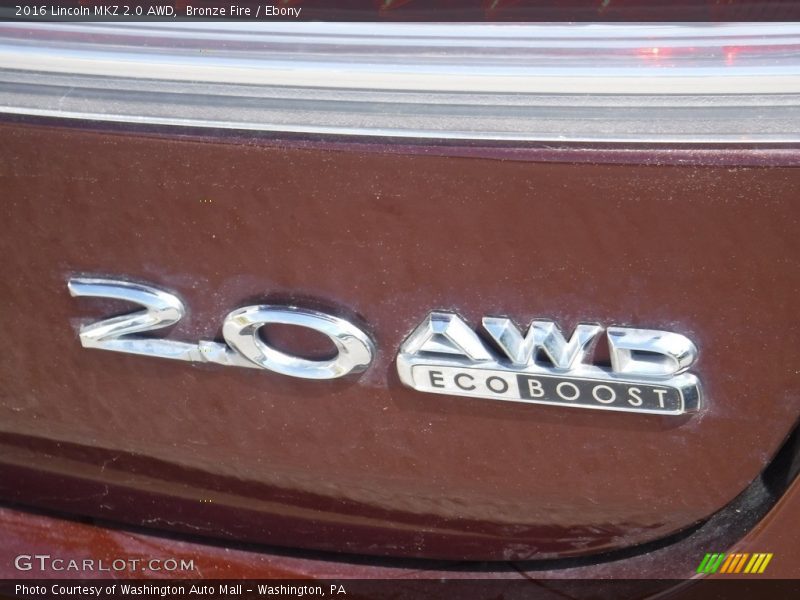  2016 MKZ 2.0 AWD Logo