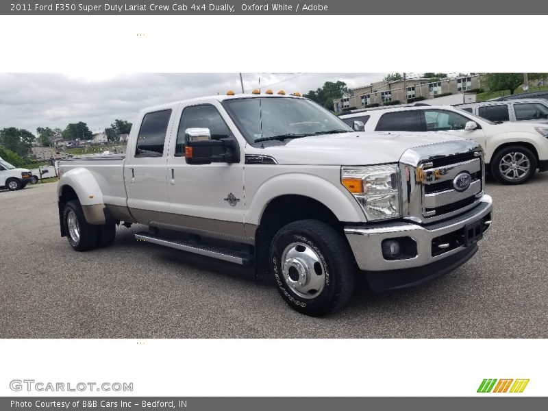 Oxford White / Adobe 2011 Ford F350 Super Duty Lariat Crew Cab 4x4 Dually