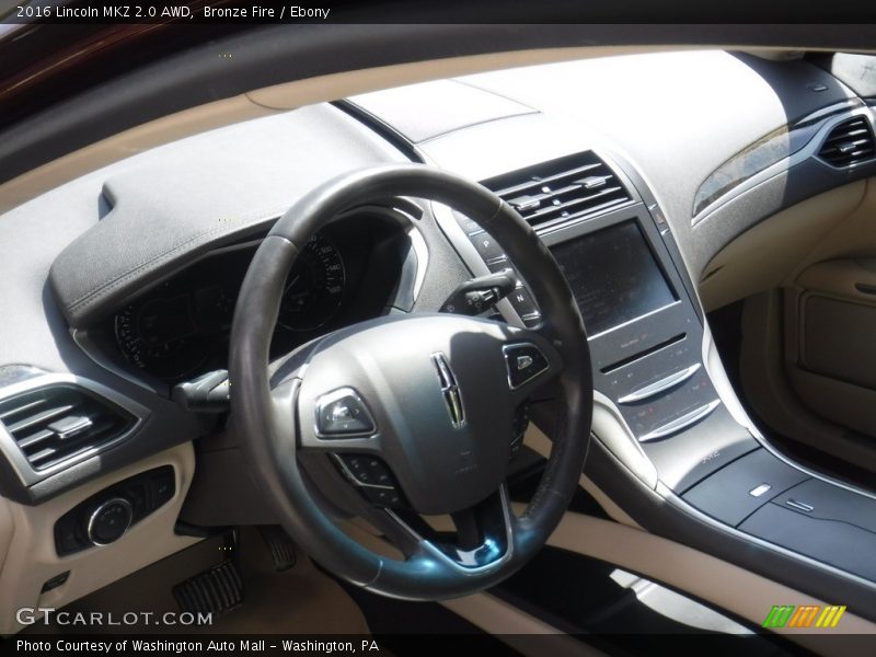 Bronze Fire / Ebony 2016 Lincoln MKZ 2.0 AWD