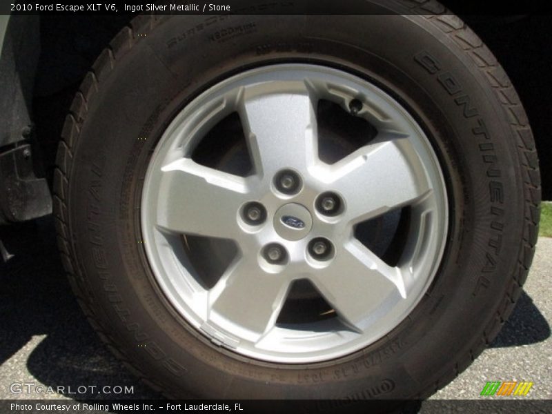 Ingot Silver Metallic / Stone 2010 Ford Escape XLT V6