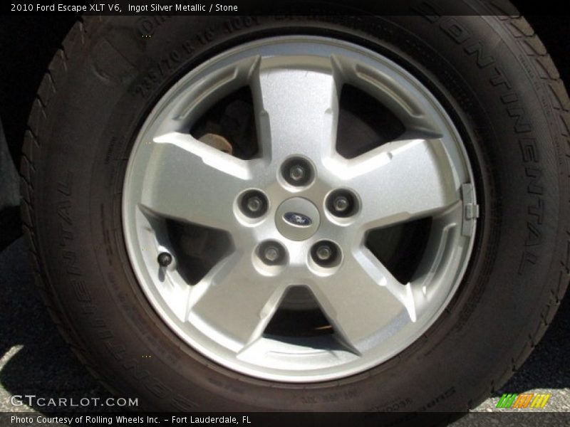 Ingot Silver Metallic / Stone 2010 Ford Escape XLT V6