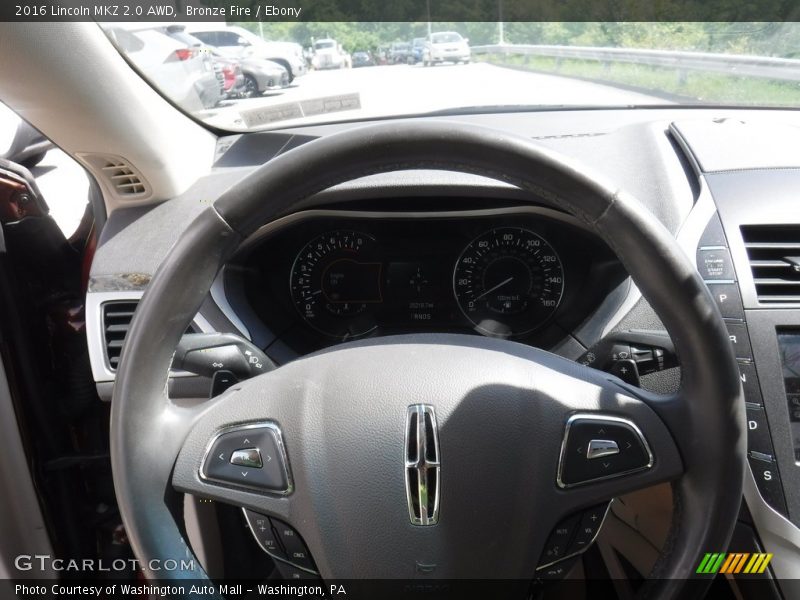 Bronze Fire / Ebony 2016 Lincoln MKZ 2.0 AWD
