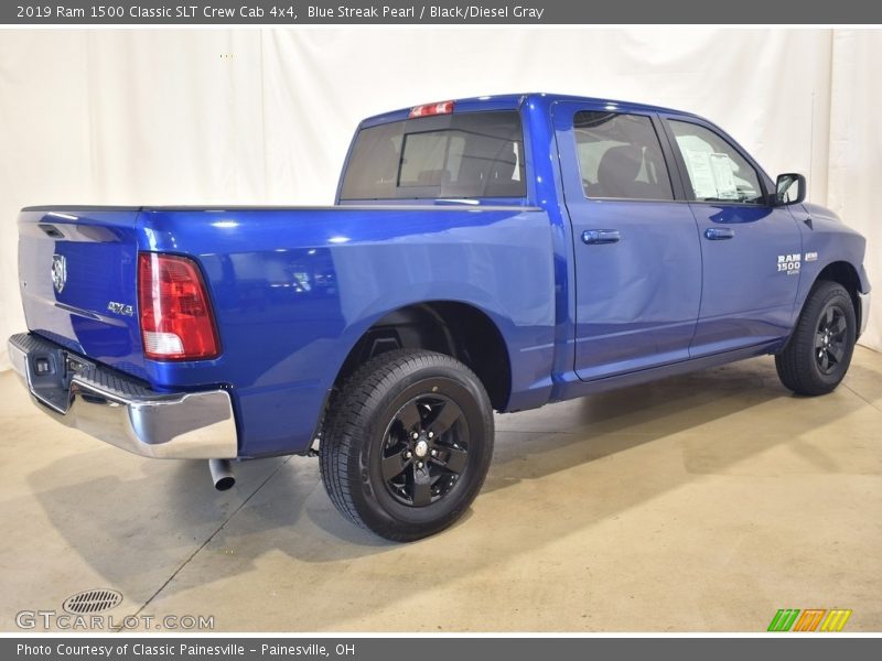 Blue Streak Pearl / Black/Diesel Gray 2019 Ram 1500 Classic SLT Crew Cab 4x4