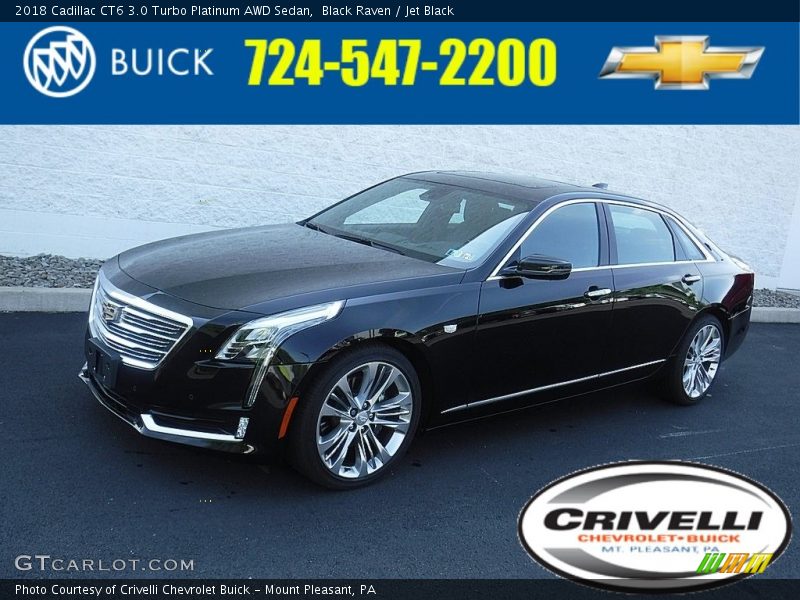 Black Raven / Jet Black 2018 Cadillac CT6 3.0 Turbo Platinum AWD Sedan