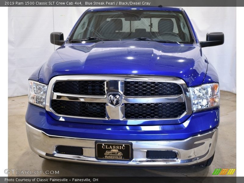 Blue Streak Pearl / Black/Diesel Gray 2019 Ram 1500 Classic SLT Crew Cab 4x4