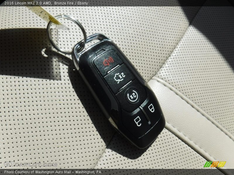 Keys of 2016 MKZ 2.0 AWD