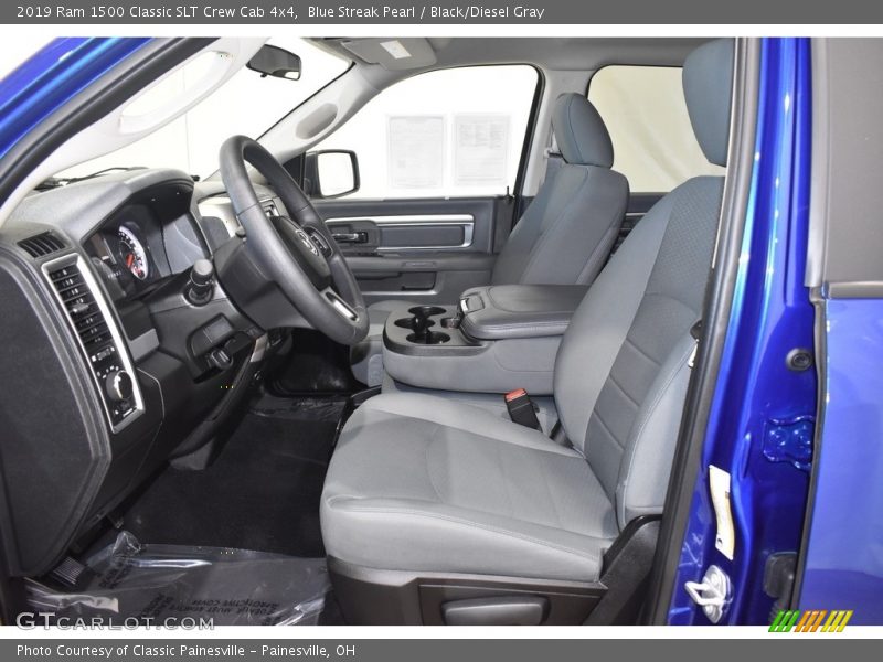 Blue Streak Pearl / Black/Diesel Gray 2019 Ram 1500 Classic SLT Crew Cab 4x4
