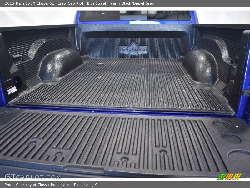 Blue Streak Pearl / Black/Diesel Gray 2019 Ram 1500 Classic SLT Crew Cab 4x4