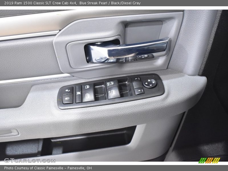 Blue Streak Pearl / Black/Diesel Gray 2019 Ram 1500 Classic SLT Crew Cab 4x4
