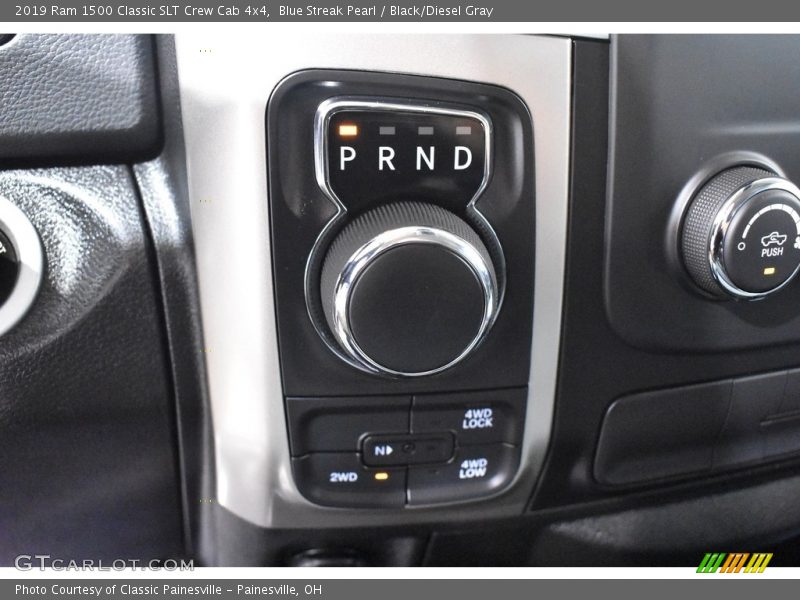 Blue Streak Pearl / Black/Diesel Gray 2019 Ram 1500 Classic SLT Crew Cab 4x4