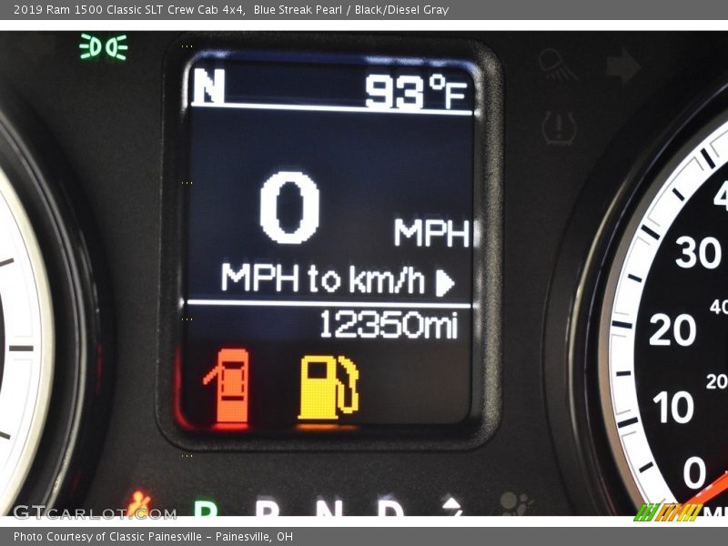 Blue Streak Pearl / Black/Diesel Gray 2019 Ram 1500 Classic SLT Crew Cab 4x4
