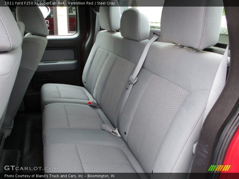 Vermillion Red / Steel Gray 2011 Ford F150 XL SuperCab 4x4