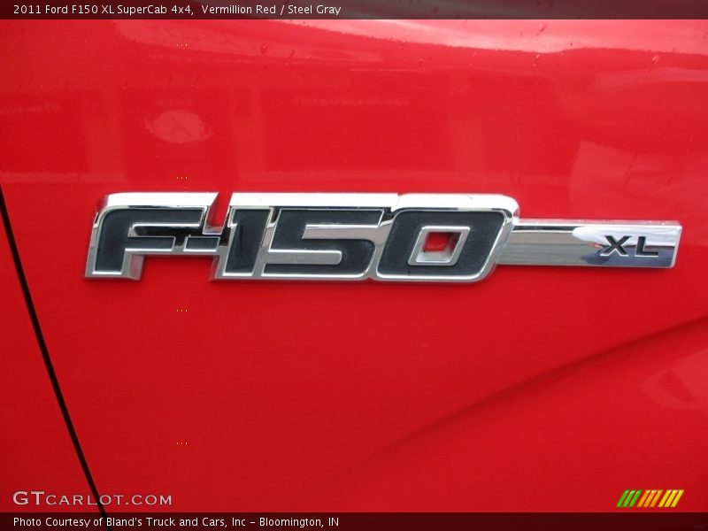 Vermillion Red / Steel Gray 2011 Ford F150 XL SuperCab 4x4