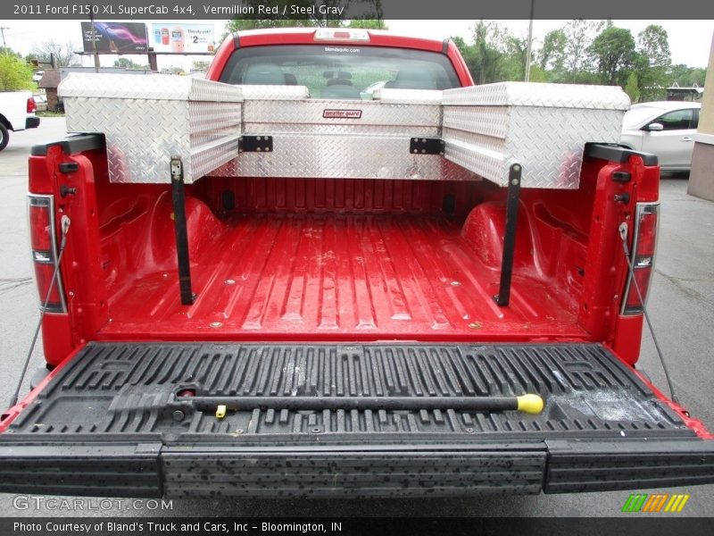 Vermillion Red / Steel Gray 2011 Ford F150 XL SuperCab 4x4