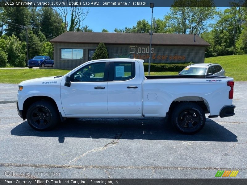Summit White / Jet Black 2019 Chevrolet Silverado 1500 WT Double Cab 4WD