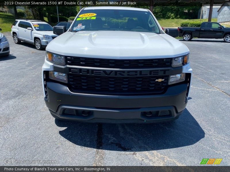 Summit White / Jet Black 2019 Chevrolet Silverado 1500 WT Double Cab 4WD