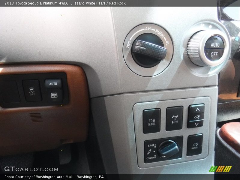 Blizzard White Pearl / Red Rock 2013 Toyota Sequoia Platinum 4WD