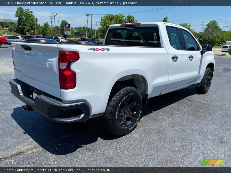 Summit White / Jet Black 2019 Chevrolet Silverado 1500 WT Double Cab 4WD