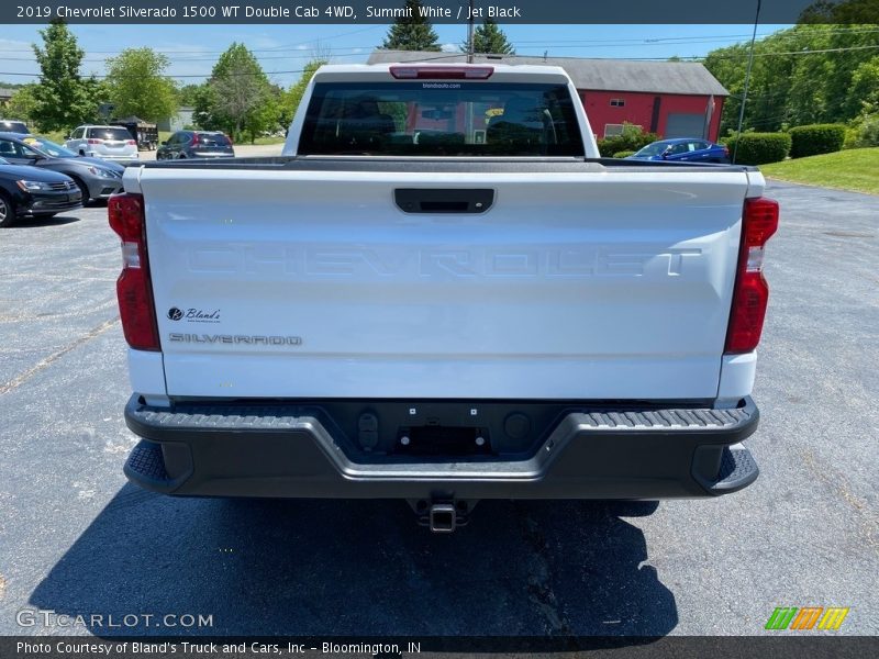 Summit White / Jet Black 2019 Chevrolet Silverado 1500 WT Double Cab 4WD