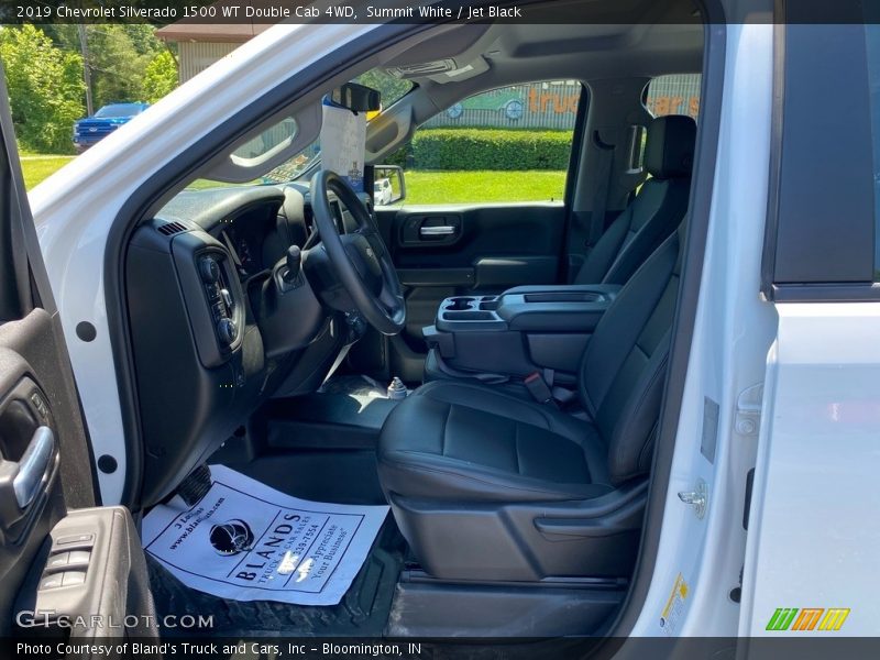 Summit White / Jet Black 2019 Chevrolet Silverado 1500 WT Double Cab 4WD