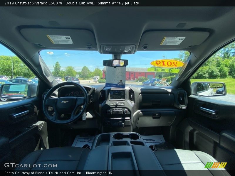 Summit White / Jet Black 2019 Chevrolet Silverado 1500 WT Double Cab 4WD