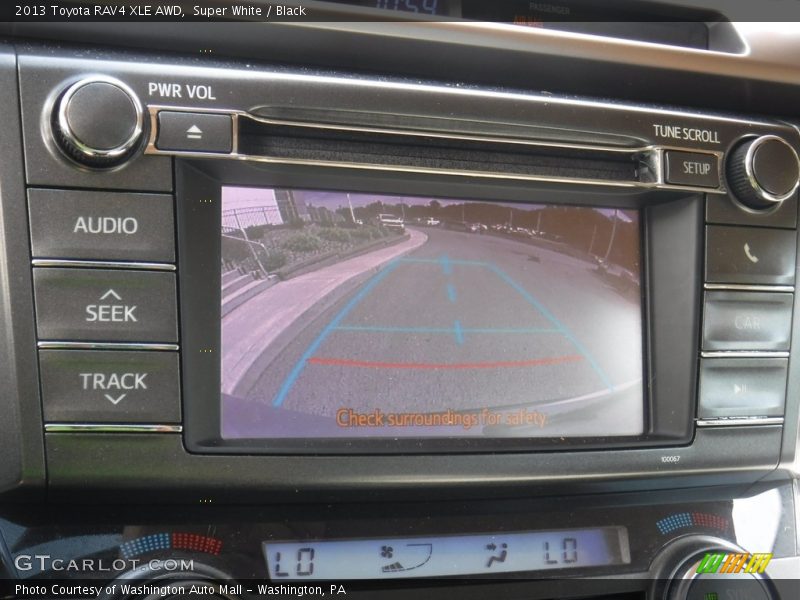 Super White / Black 2013 Toyota RAV4 XLE AWD