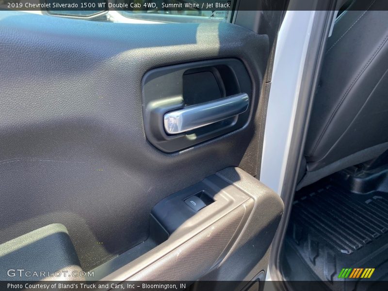 Summit White / Jet Black 2019 Chevrolet Silverado 1500 WT Double Cab 4WD