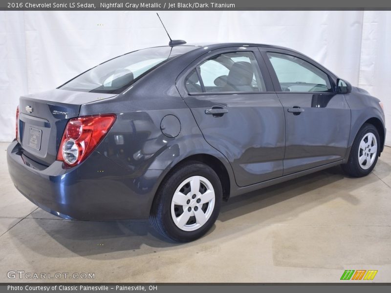 Nightfall Gray Metallic / Jet Black/Dark Titanium 2016 Chevrolet Sonic LS Sedan