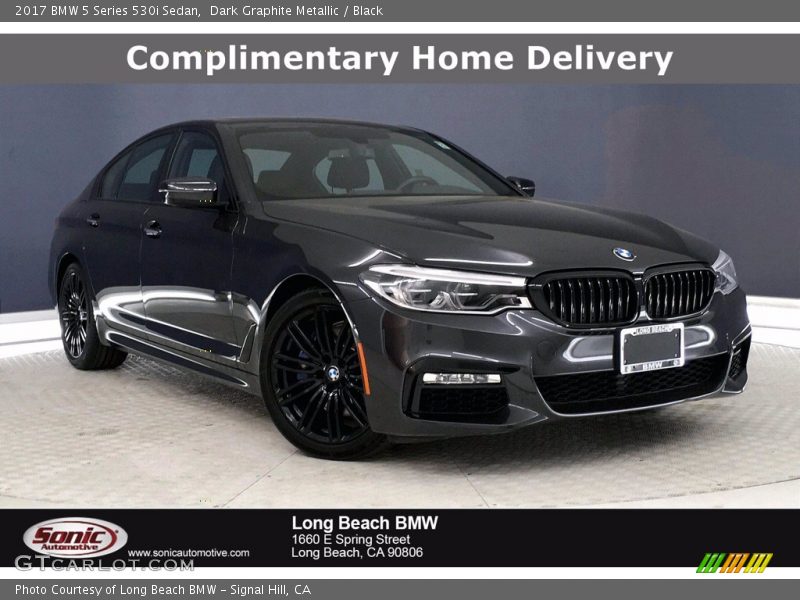 Dark Graphite Metallic / Black 2017 BMW 5 Series 530i Sedan