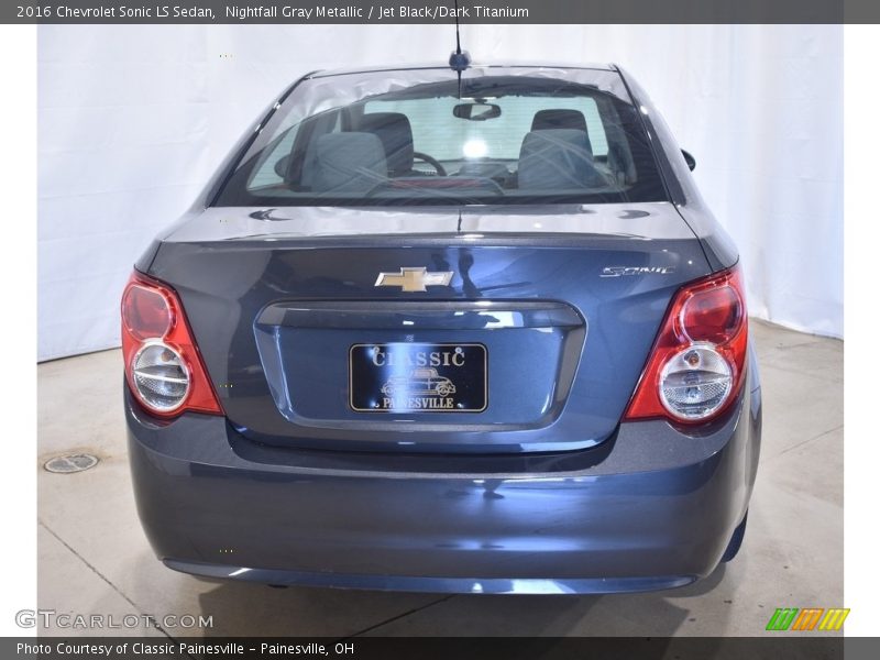 Nightfall Gray Metallic / Jet Black/Dark Titanium 2016 Chevrolet Sonic LS Sedan