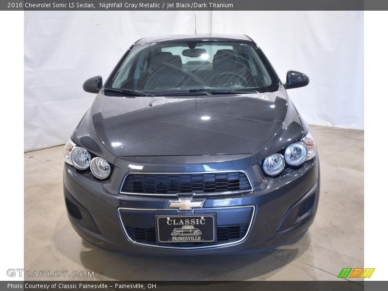 Nightfall Gray Metallic / Jet Black/Dark Titanium 2016 Chevrolet Sonic LS Sedan