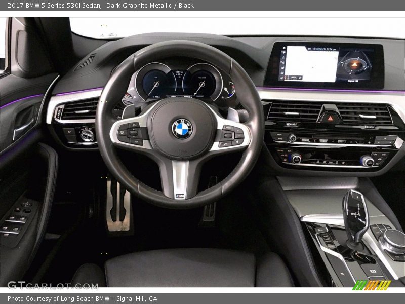 Dark Graphite Metallic / Black 2017 BMW 5 Series 530i Sedan