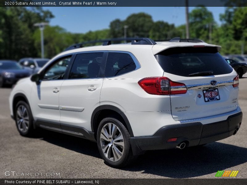 Crystal White Pearl / Warm Ivory 2020 Subaru Ascent Limited