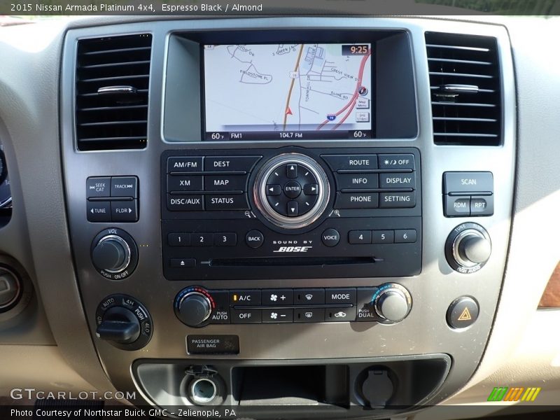Controls of 2015 Armada Platinum 4x4