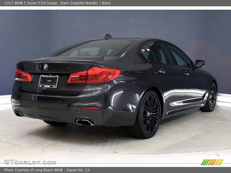 Dark Graphite Metallic / Black 2017 BMW 5 Series 530i Sedan
