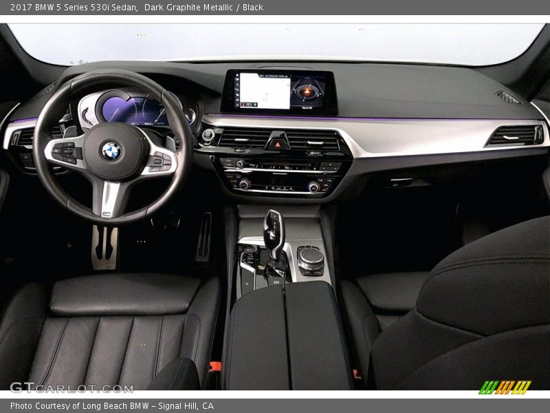 Dark Graphite Metallic / Black 2017 BMW 5 Series 530i Sedan
