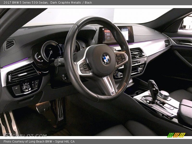 Dark Graphite Metallic / Black 2017 BMW 5 Series 530i Sedan