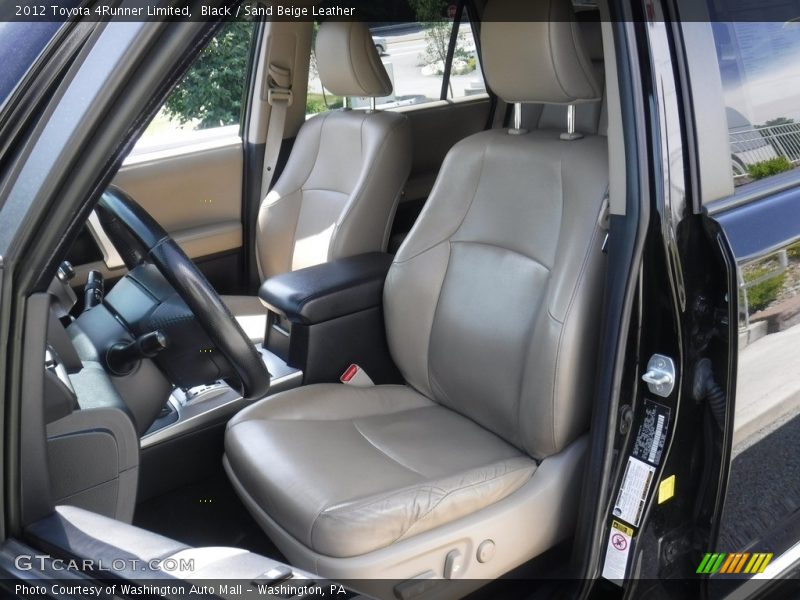 Black / Sand Beige Leather 2012 Toyota 4Runner Limited