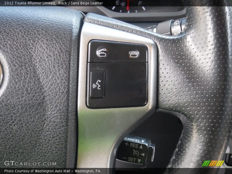 Black / Sand Beige Leather 2012 Toyota 4Runner Limited