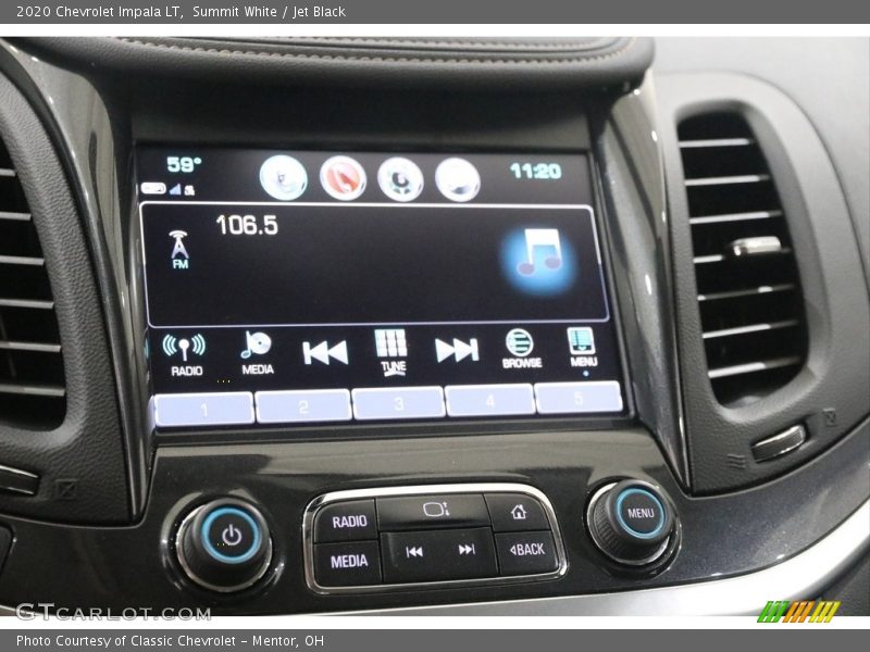 Summit White / Jet Black 2020 Chevrolet Impala LT