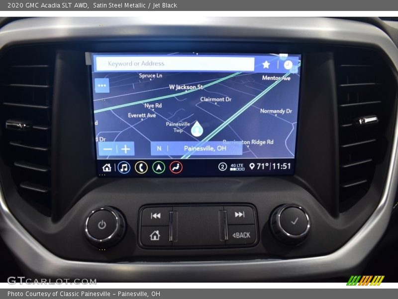 Satin Steel Metallic / Jet Black 2020 GMC Acadia SLT AWD