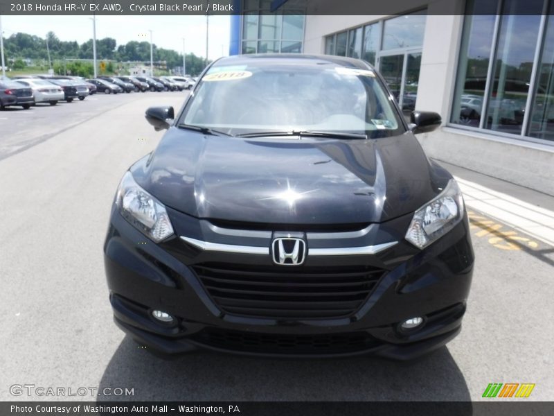 Crystal Black Pearl / Black 2018 Honda HR-V EX AWD