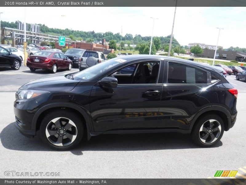 Crystal Black Pearl / Black 2018 Honda HR-V EX AWD