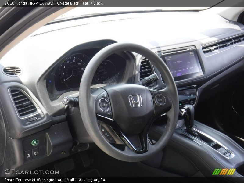 Crystal Black Pearl / Black 2018 Honda HR-V EX AWD