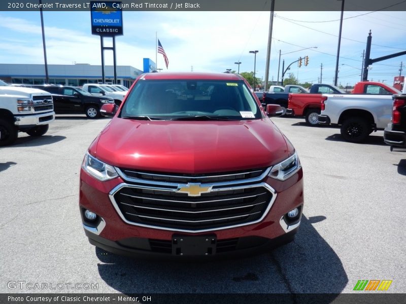 Cajun Red Tintcoat / Jet Black 2020 Chevrolet Traverse LT AWD