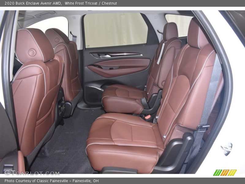 White Frost Tricoat / Chestnut 2020 Buick Enclave Avenir AWD